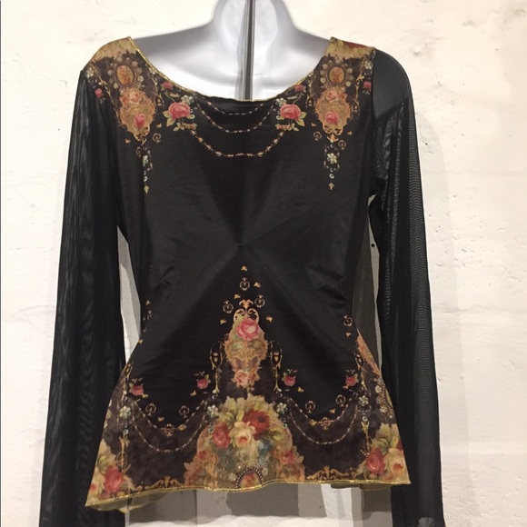 Michal negrin top preowned Swarovski mesh medium - Picture 2 of 8